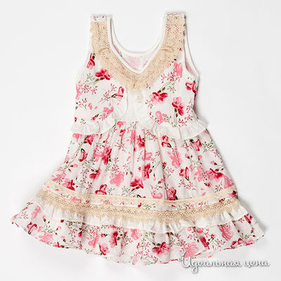 Платье Best for kids, цвет цвет бело-розовый
