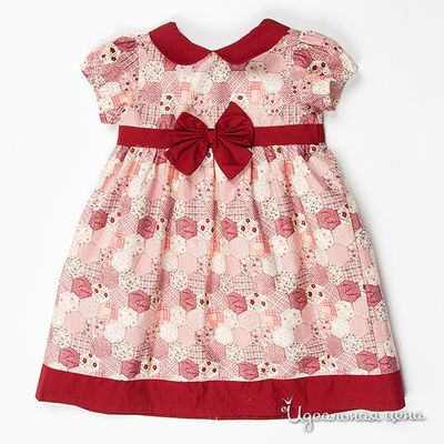 Платье Best for kids, цвет цвет бордовый / бежевый