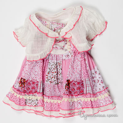 Платье Best for kids, цвет цвет белый / розовый
