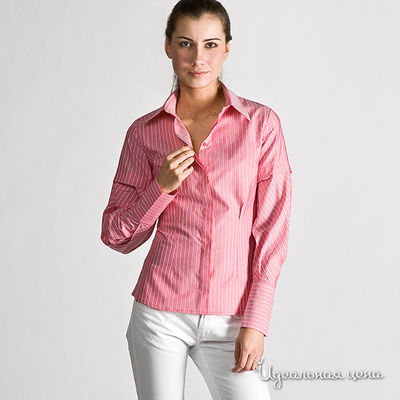 Рубашка Alonzo Corrado женская, цвет розовый / белый