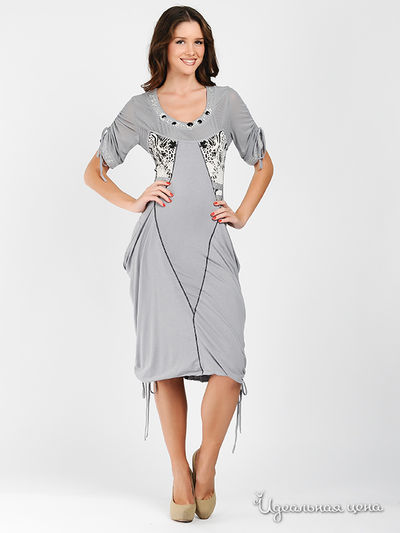 Платье Мультибренд, цвет цвет серый