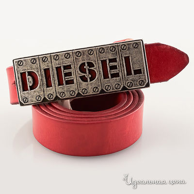 Ремень Diesel, цвет цвет красный