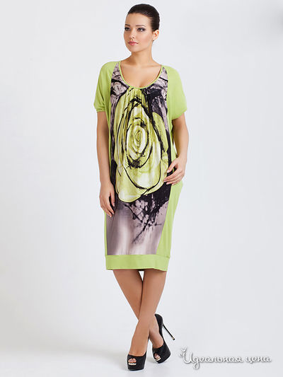 Платье Pikanto, цвет цвет оливковый / мультиколор