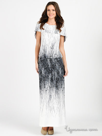 Платье MadamT, цвет цвет белый / серый
