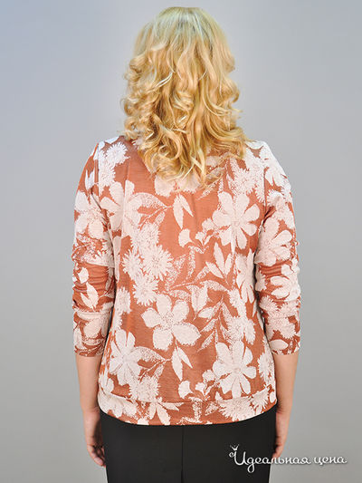 Блуза Forus женская, цвет светло-коричневый / молочный