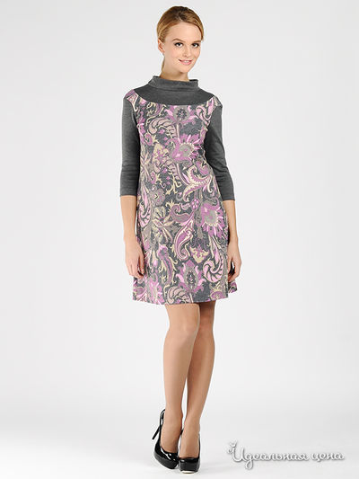Платье Larro, цвет цвет серый / розовый