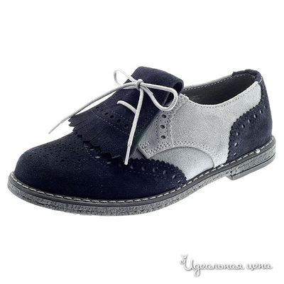 Полуботинки Petit shoes, цвет цвет синий / серый