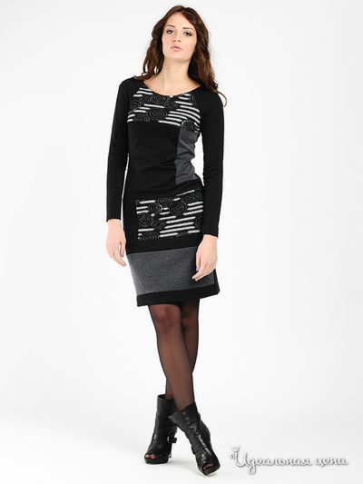 Платье Argent, цвет цвет черный / серый