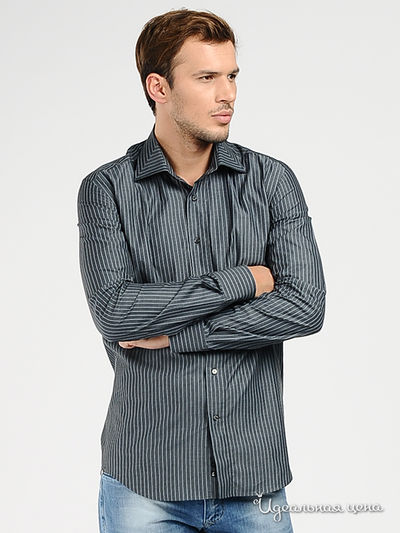 Рубашка Venturo, цвет цвет темно-серый / белый