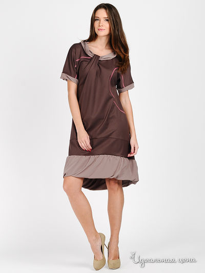 Платье Веретено, цвет цвет какао