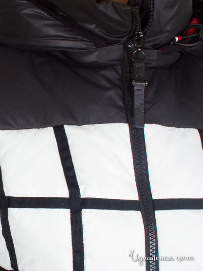 Куртка Sooyt женская, цвет черный / белый / алый