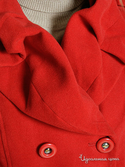 Пальто Tazetta женское, цвет красный