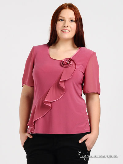 Блуза Fellinaz, цвет цвет ягодный