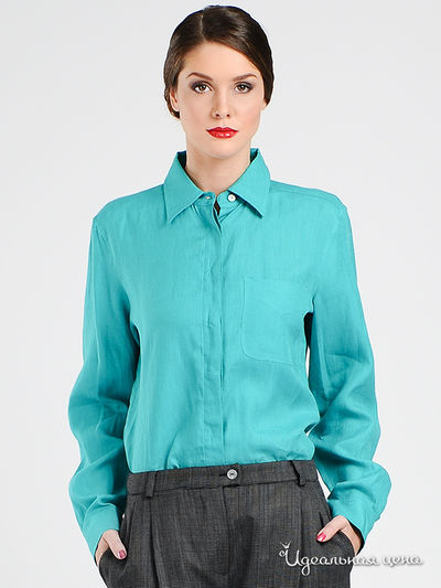 Блуза in moda, цвет цвет лазурный