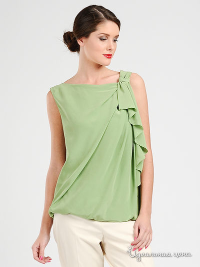 Блуза in moda, цвет цвет салатовый