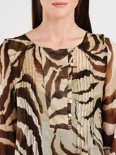 Платье in moda женское, цвет бежевый / коричневый