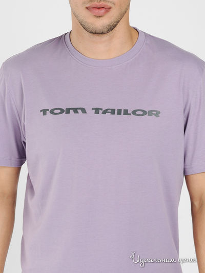 Футболка Tom Tailor мужская, цвет сиреневый