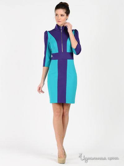 Платье Maria Rybalchenko, цвет цвет бирюзовый / фиолетовый