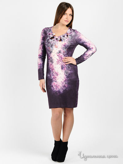 Платье Philippe Carat, цвет цвет пурпурный