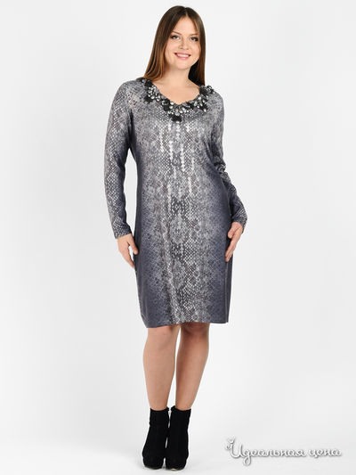 Платье Philippe Carat, цвет цвет серый