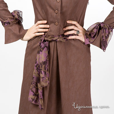 Платье Artwizard женское, цвет коричневый
