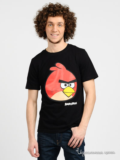 Футболка Angry Birds, цвет цвет черный
