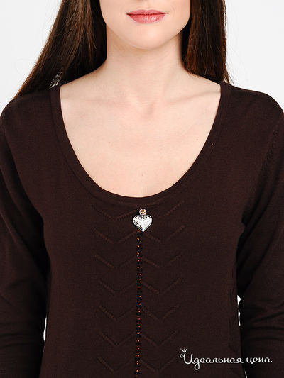 Пуловер ROCCO BAROCCO женский, цвет шоколадный
