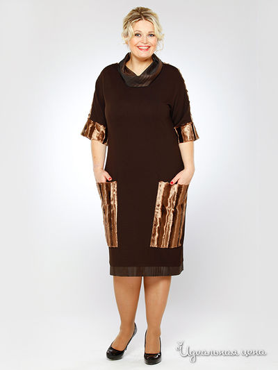 Платье Зар-Стиль, цвет цвет коричневый