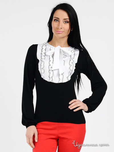 Блуза Mirella Sole, цвет цвет черный / белый