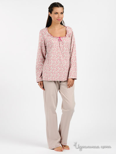 Пижама Muzzy, цвет цвет серо-бежевый