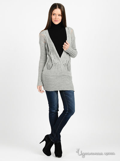 Пуловер Alpha Moda, цвет цвет серый