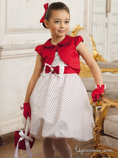 Платье Perlitta, цвет цвет белый / красный