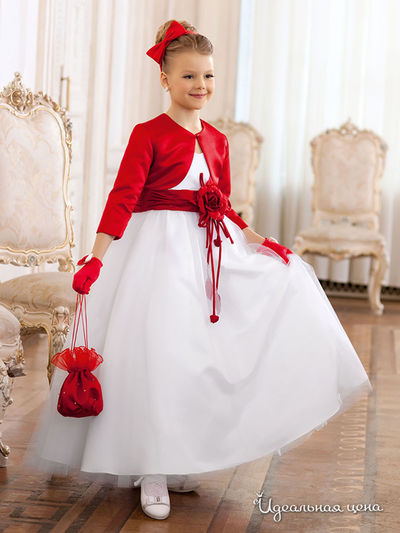 Платье Perlitta, цвет цвет белый / красный