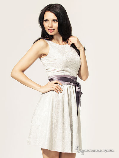 Платье МоеСладкоеПлатье, цвет цвет жемчужно-серый
