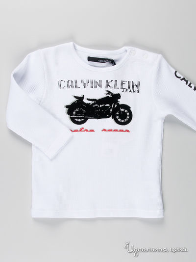 Лонгслив Calvin Klein Jeans, цвет цвет белый