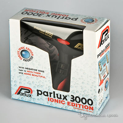 Фен Parlux 3000 1800W Ionic, черный