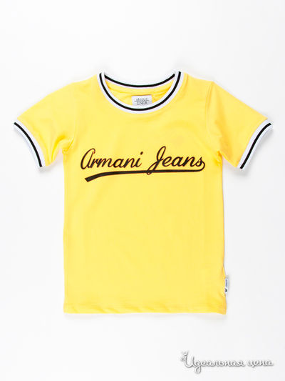 Футболка Armani Junior, цвет цвет желтый