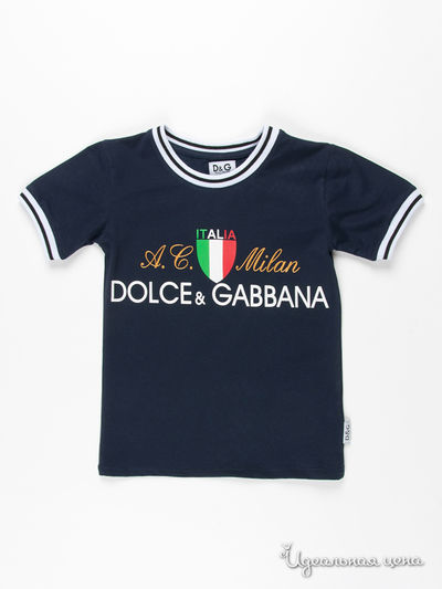 Футболка Dolce&Gabbana junior, цвет цвет темно-синий