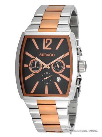 Часы Sebago, цвет цвет бронзовый / серебряный
