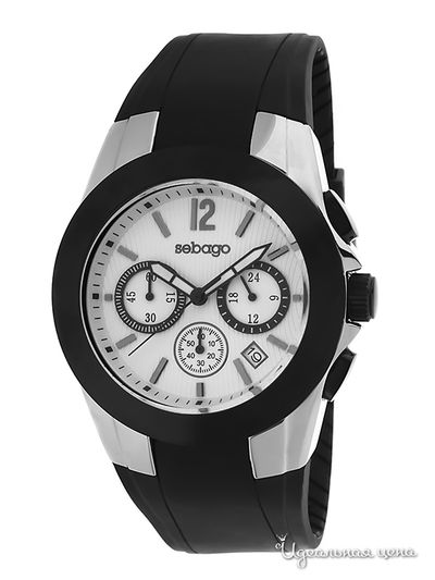 Часы Sebago, цвет цвет серебристо-черный