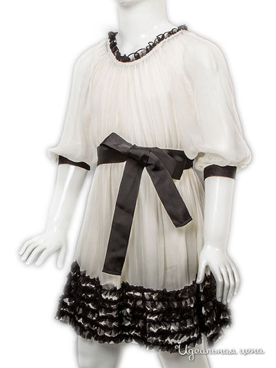 Платье La Piccola Danza, цвет цвет молочный / черный