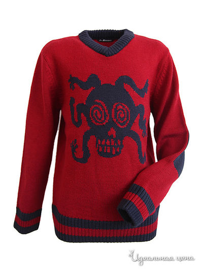 Пуловер La Miniatura, цвет цвет бордовый / темно-серый