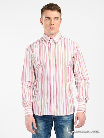 Рубашка NAILL KATTER, цвет цвет белый / розовый