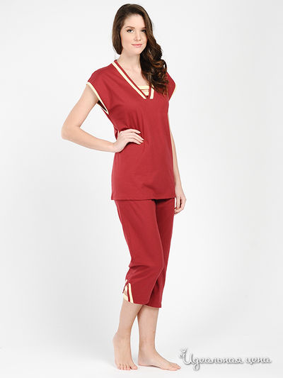 Пижама WADIMA, цвет цвет бордовый