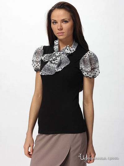 Блуза Afrodite Mode Collection, цвет цвет бело-черный