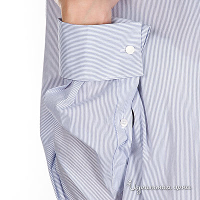 Рубашка Alonzo Corrado женская, цвет голубой / принт полоска