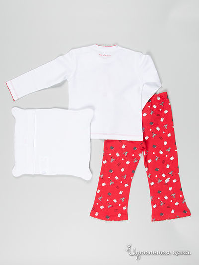 Пижама Chicco для девочки, цвет белый / красный