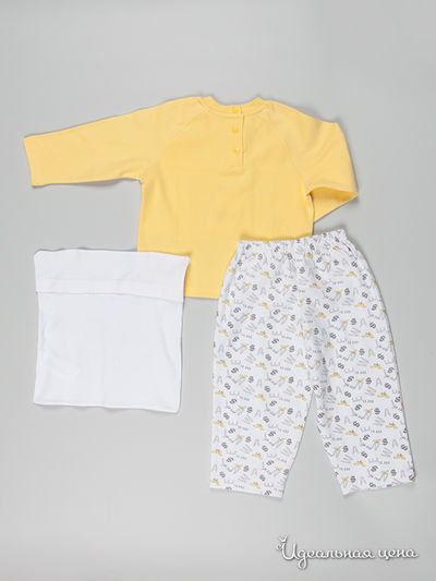 Пижама Chicco для мальчика, цвет желтый / белый