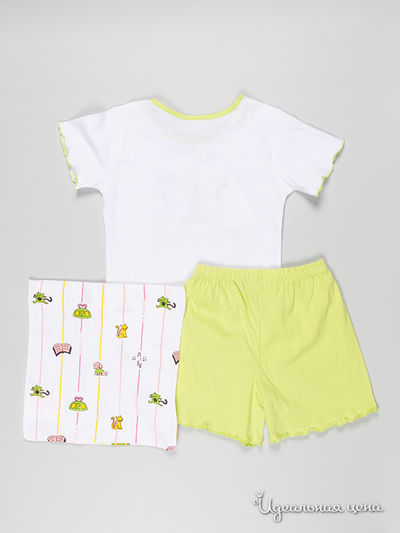 Пижама Chicco для девочки, цвет белый / зеленый