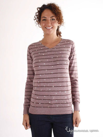 Пуловер Thalassa, цвет цвет кварцевый / каштановый